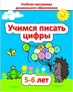 Учимся писать цифры 5-6 лет, Михед Е.Н., Сэр-Вит